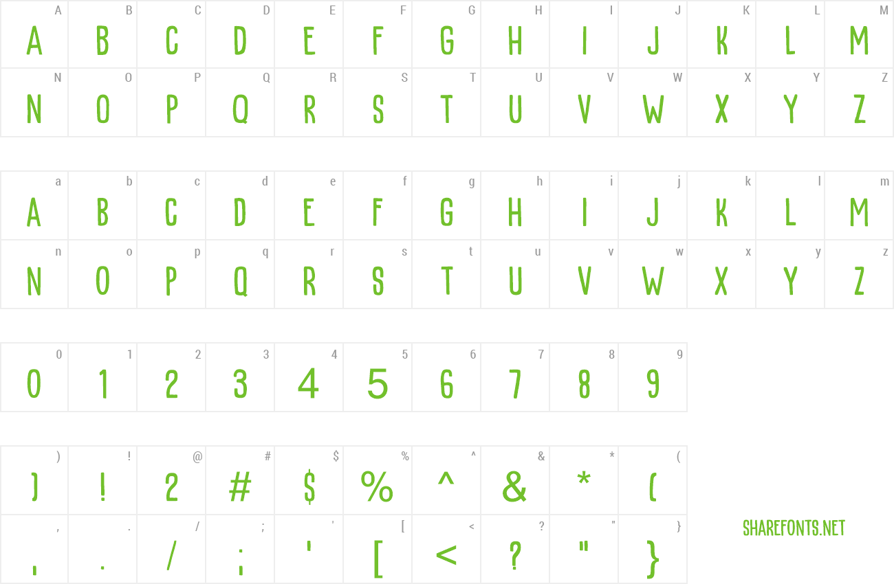 Font Kapsalon Print preview